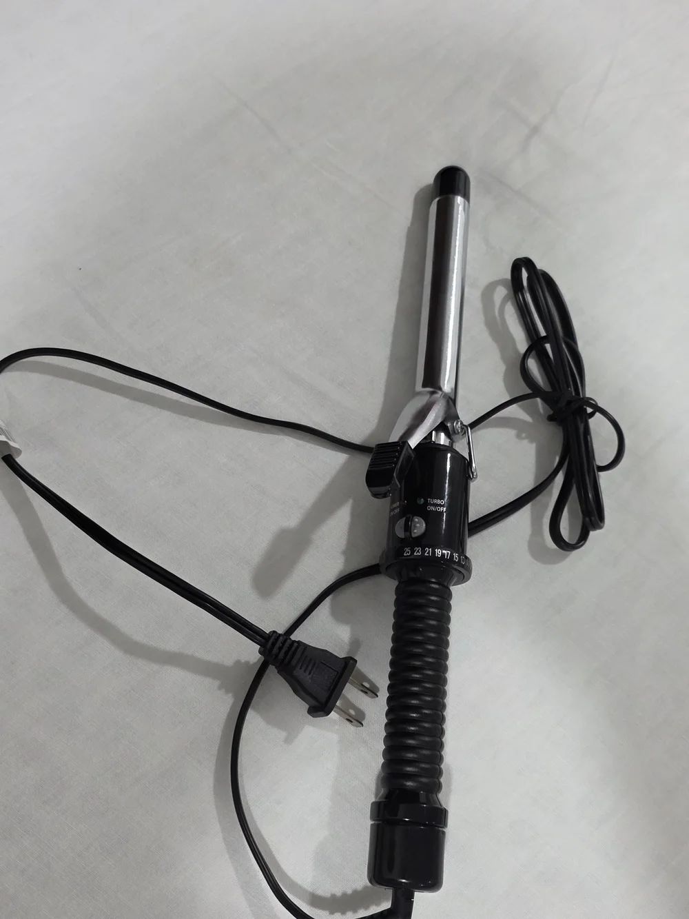 Black and Silver Curling Iron